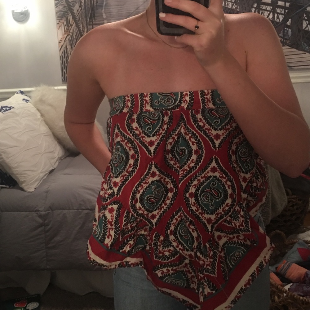 Free People Bandana Top with Open Back!